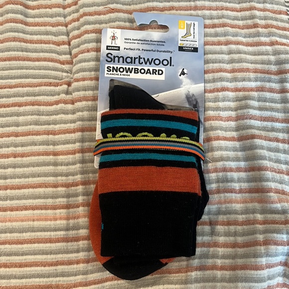 Smartwool Snowboard Targeted Cushion Logo OTC Socks - Large - Picture 2 of 4